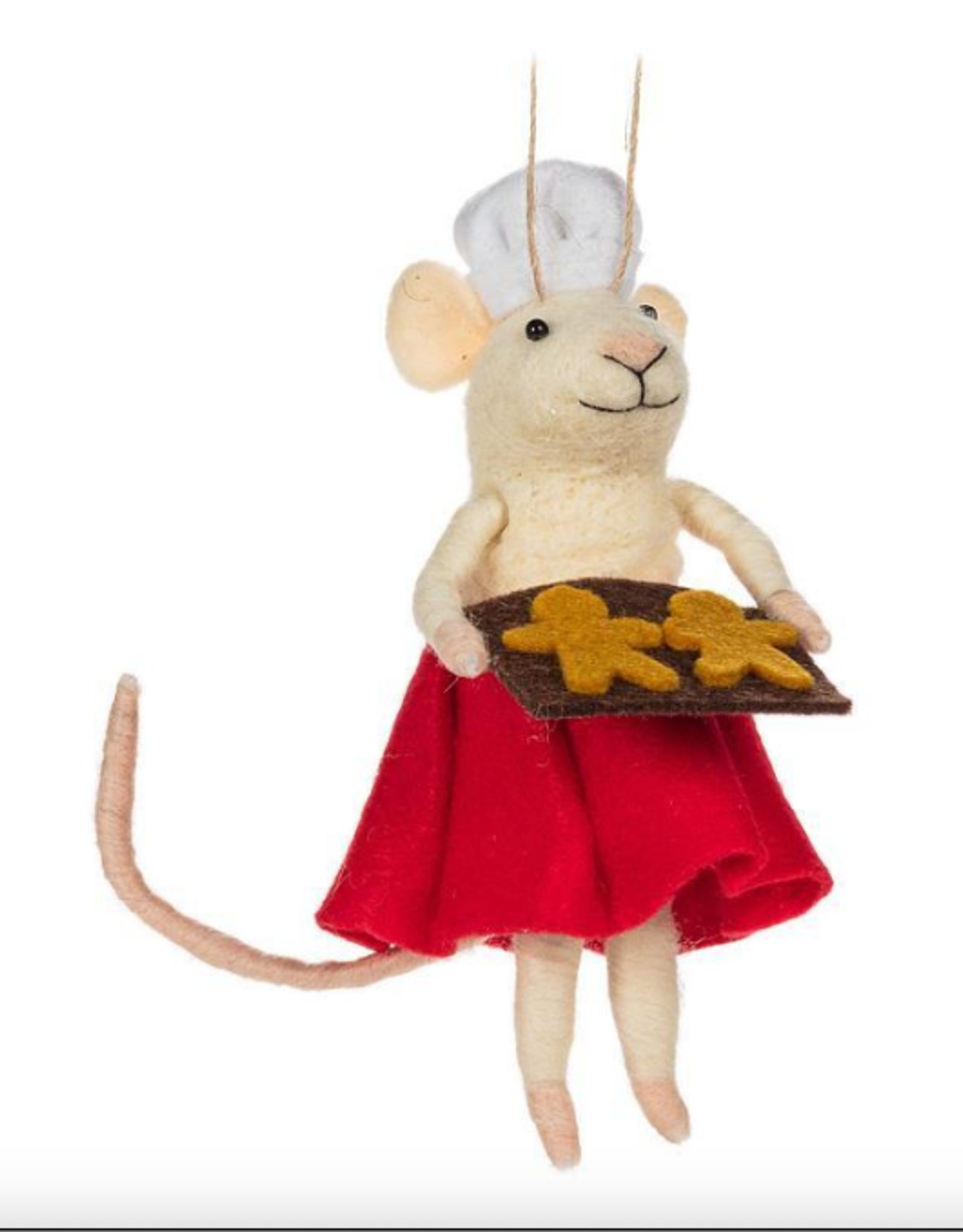 Ornament - Felt Mouse, Miss Baker