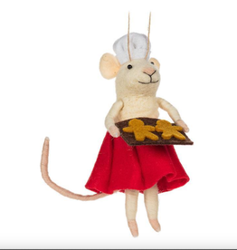 Ornament - Felt Mouse, Miss Baker