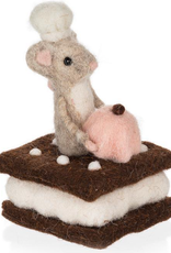 Ornament - Felt Mouse, Dessert Chef