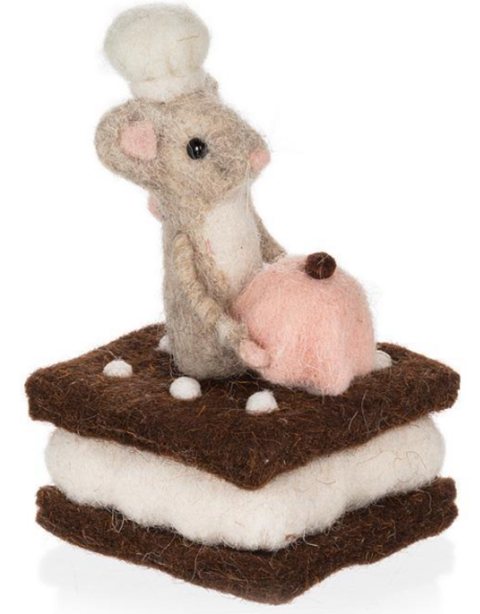 Ornament - Felt Mouse, Dessert Chef