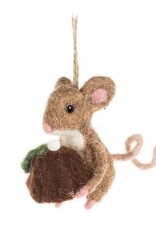 Ornament - Felt Mouse, Pudding