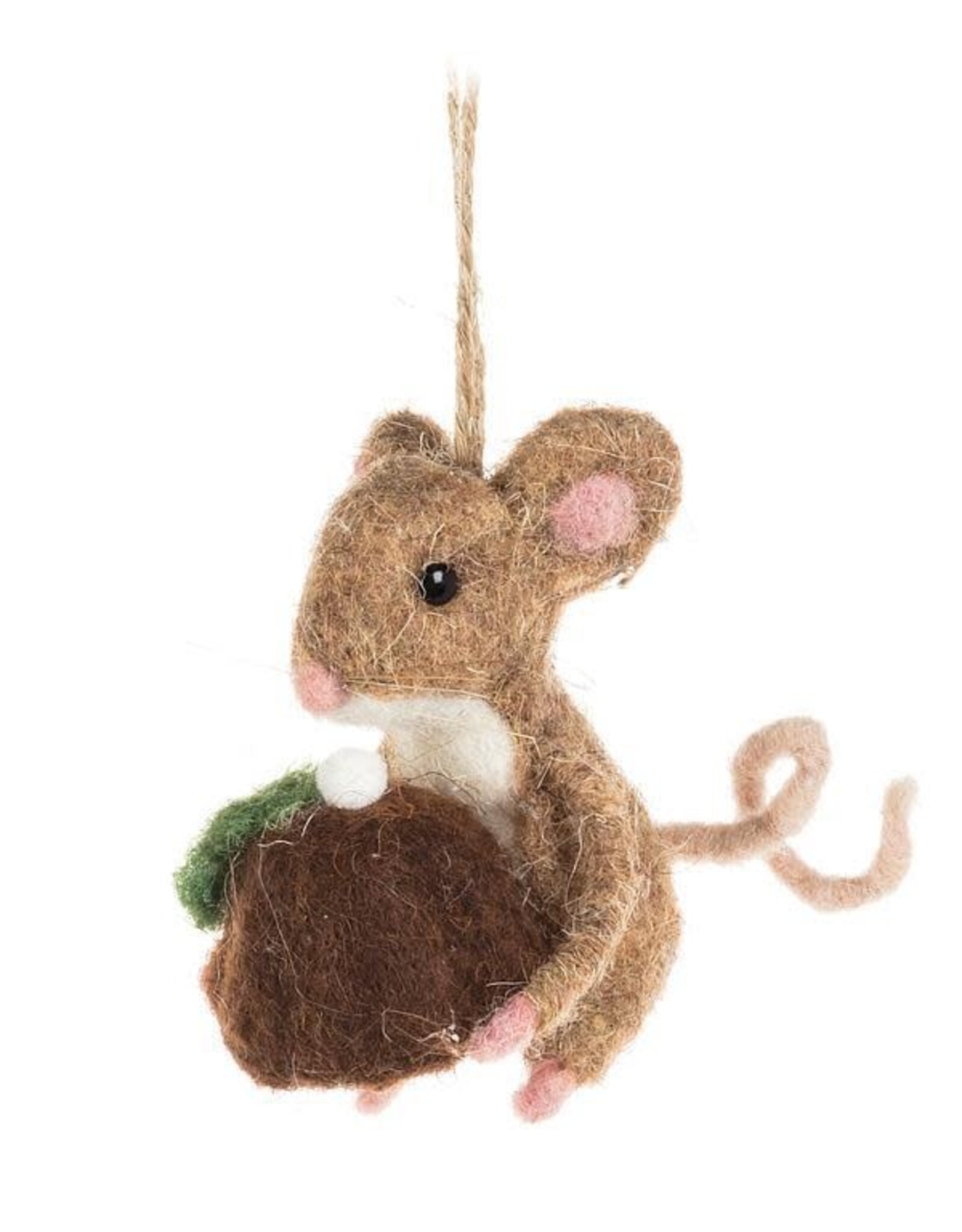 Ornament - Felt Mouse, Pudding