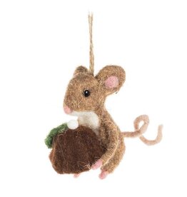 Ornament - Felt Mouse, Pudding