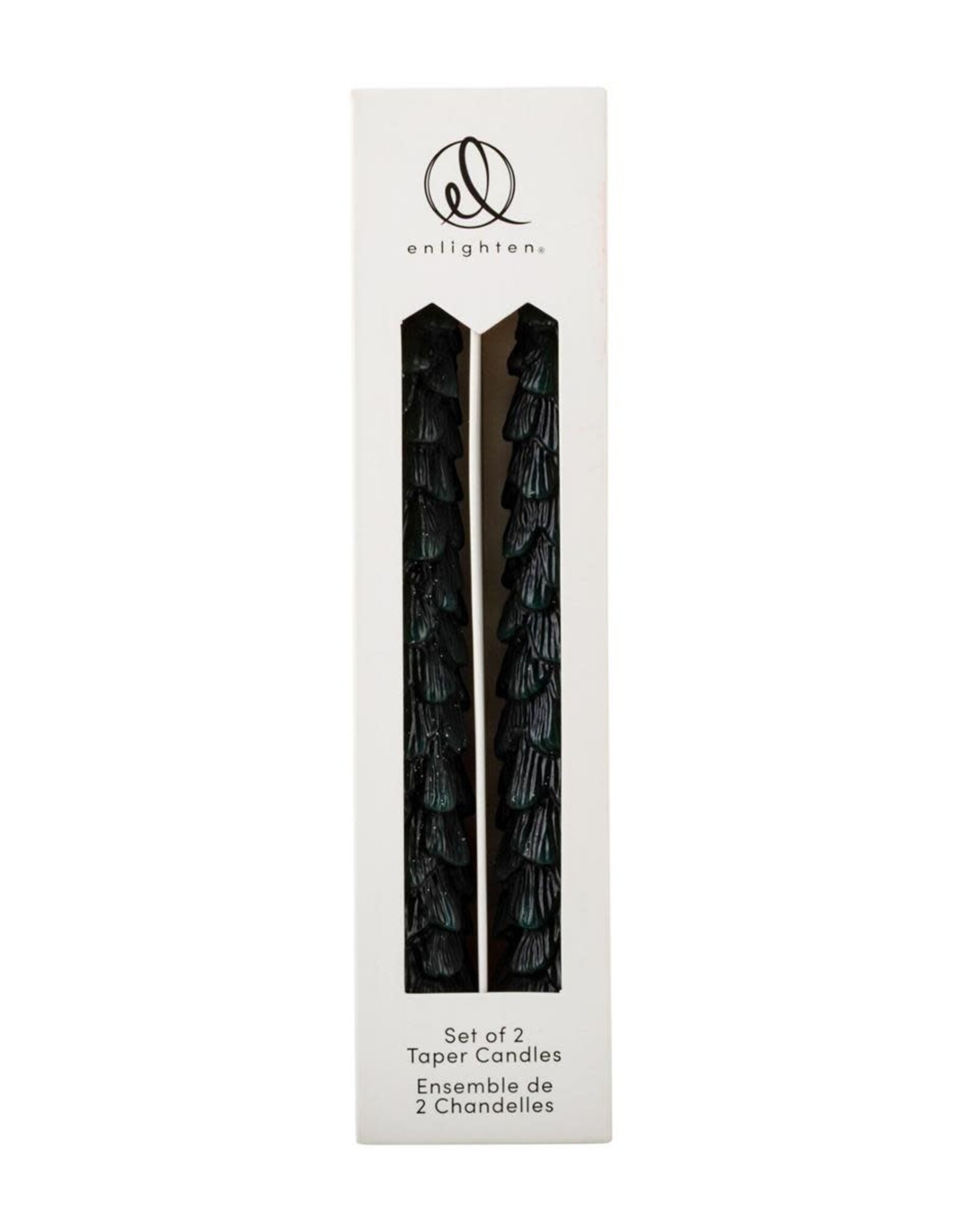 Taper Candle - Tree Green, Set of 2
