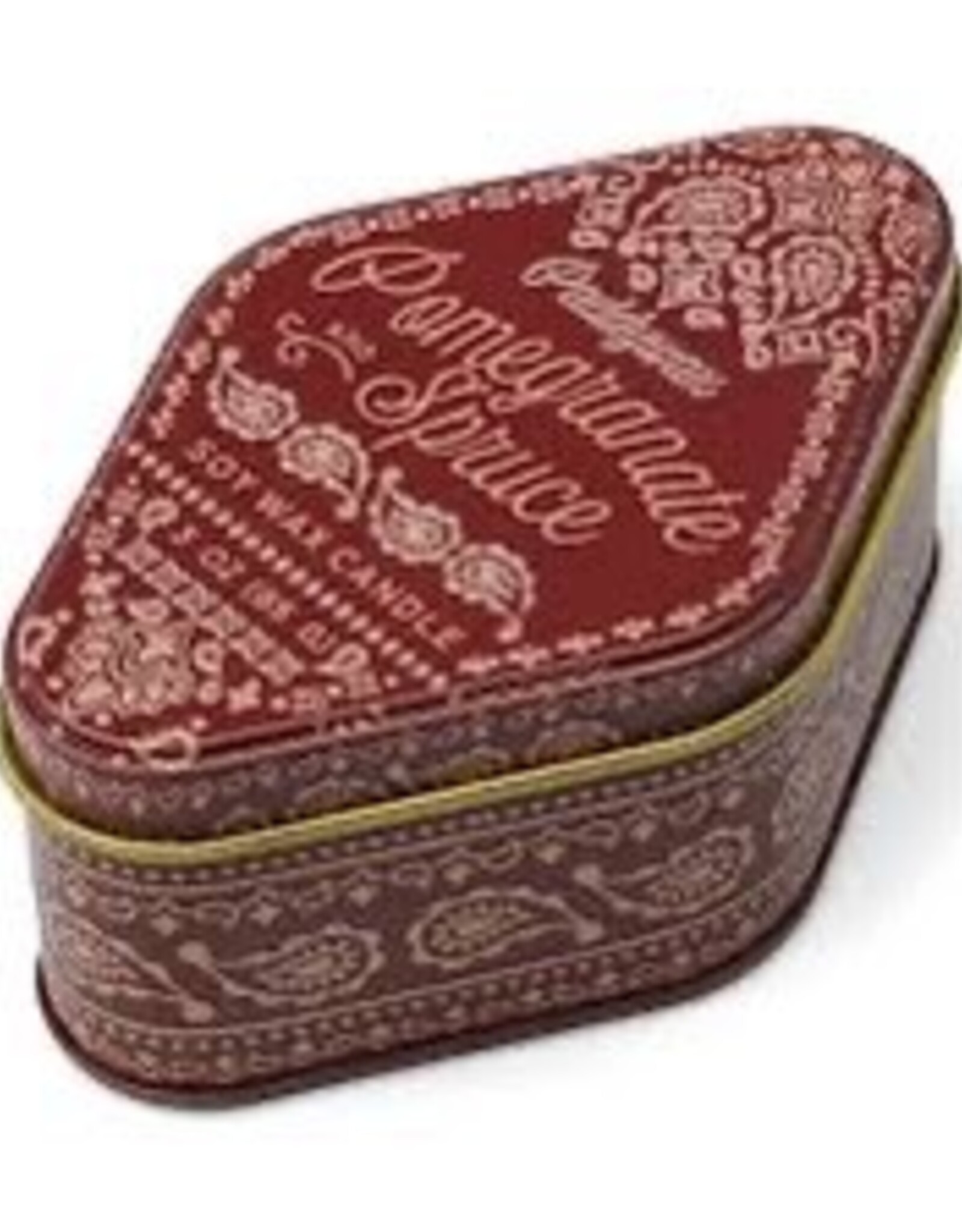 Candle - Decorative Tin, Pomegranate & Spruce