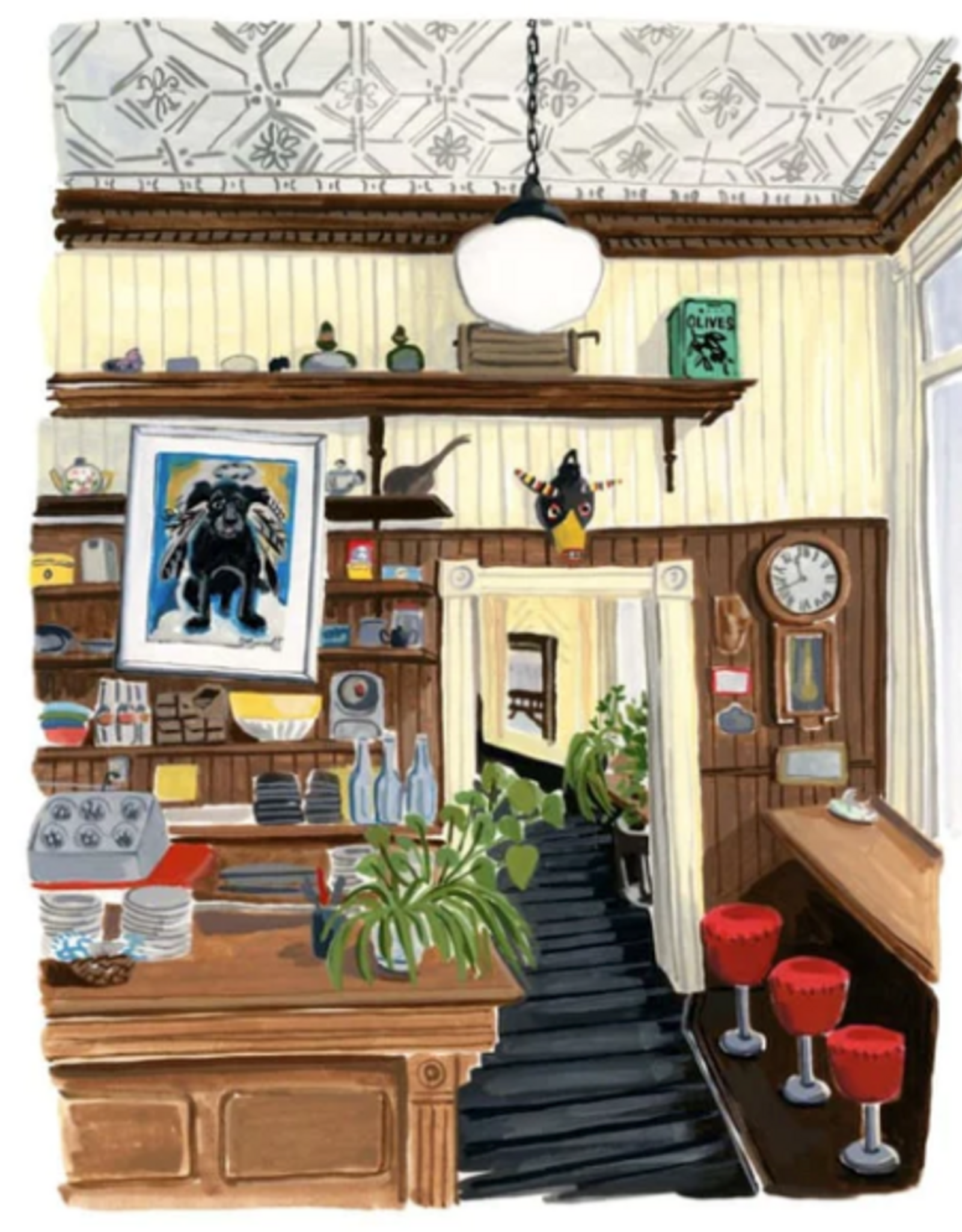 Kat Frick Miller - Art Print, Lahave Bakery I, 8 x 10"