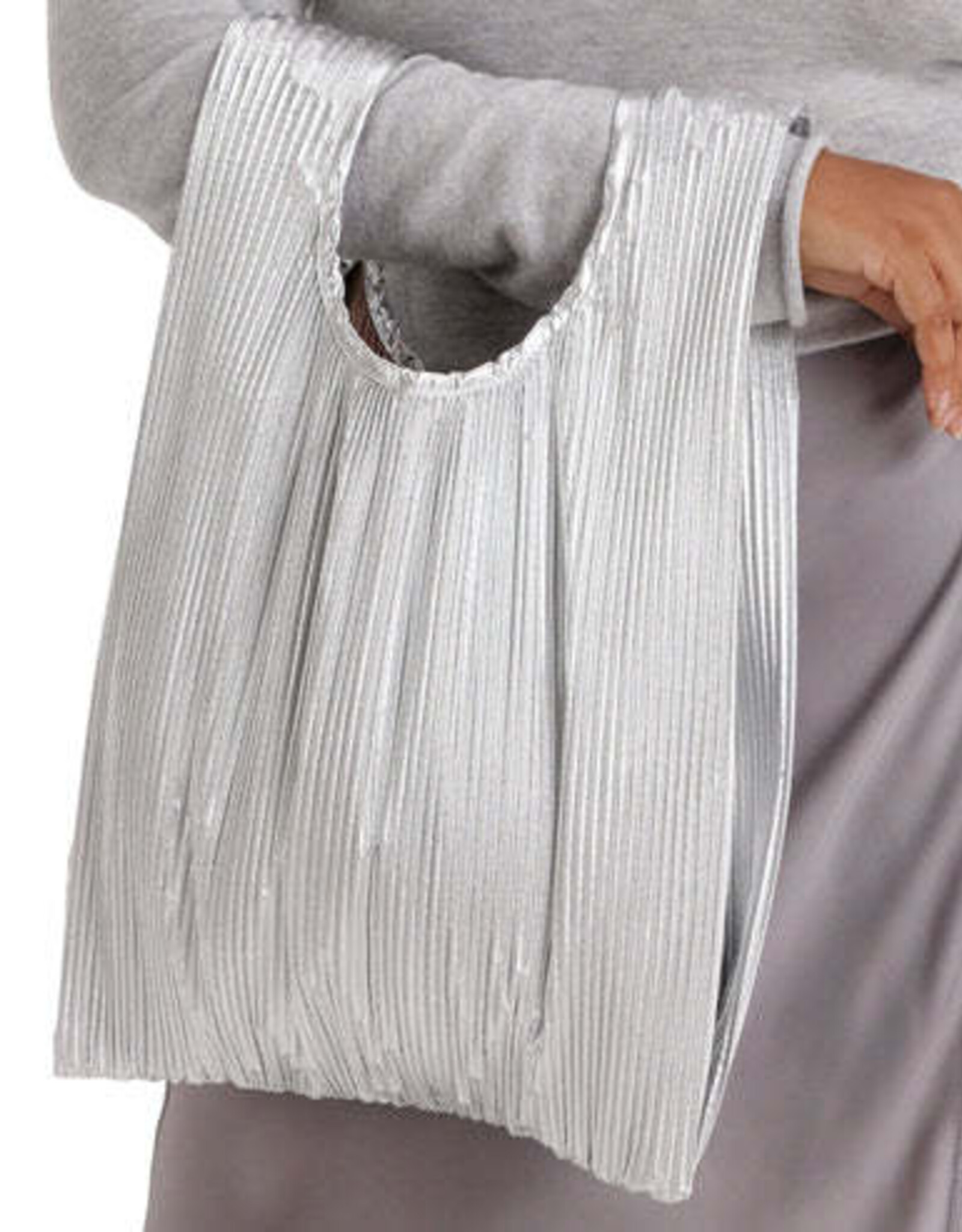 Baggu - Pleated Baggu, Chrome Metallic