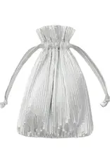 Baggu - Pleated Baggu, Chrome Metallic Baggu - Pleated Baggu, Chrome Metallic