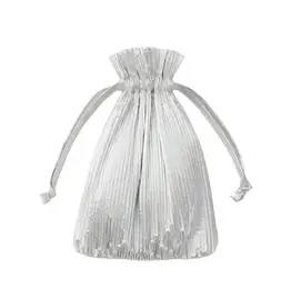 Baggu - Pleated Baggu, Chrome Metallic Baggu - Pleated Baggu, Chrome Metallic