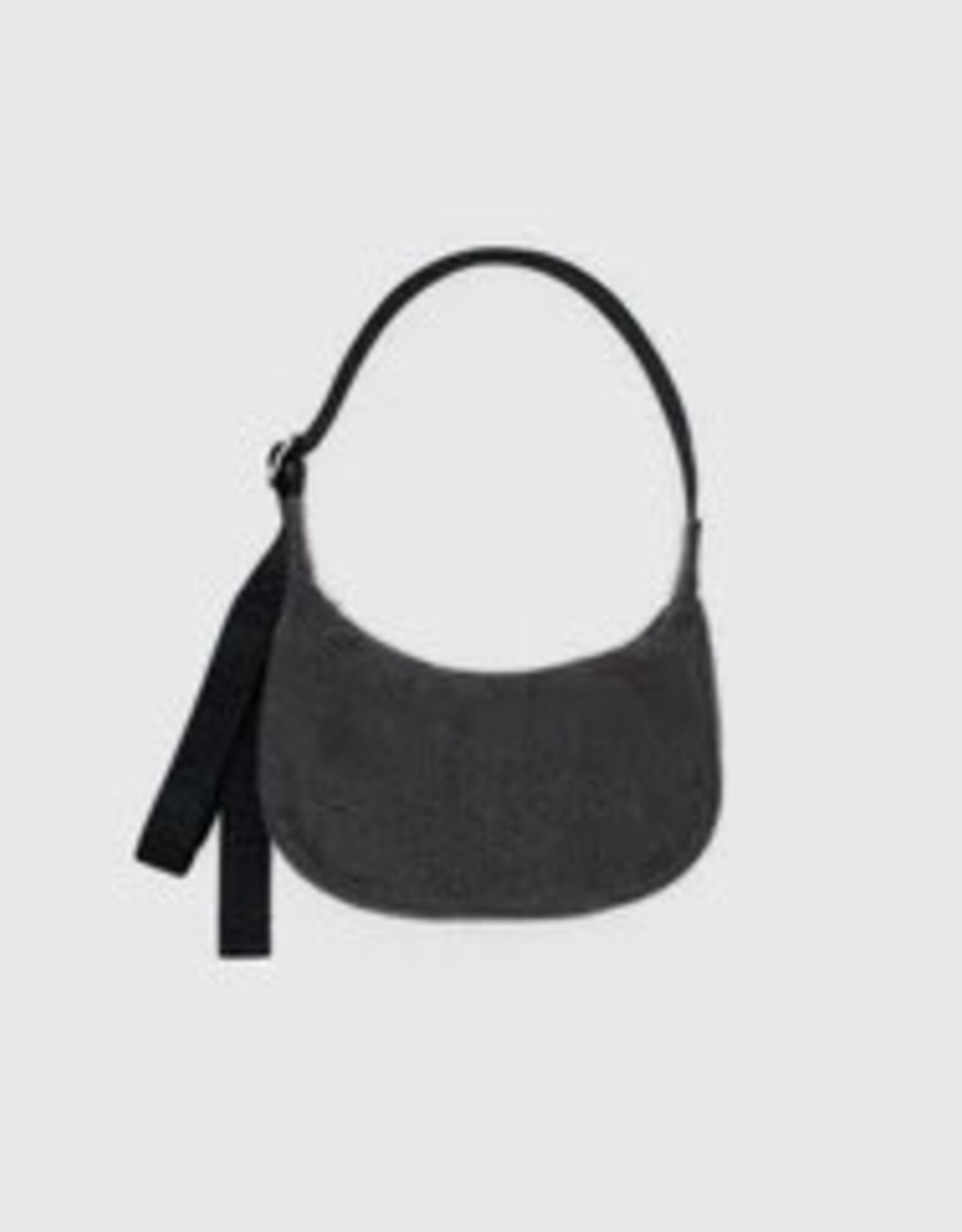Baggu - Small Crescent Bag, Washed Black Denim