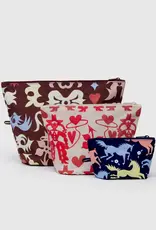 Baggu - Go Pouch Set, Western Cut-Outs Baggu - Go Pouch Set, Western Cut-Outs