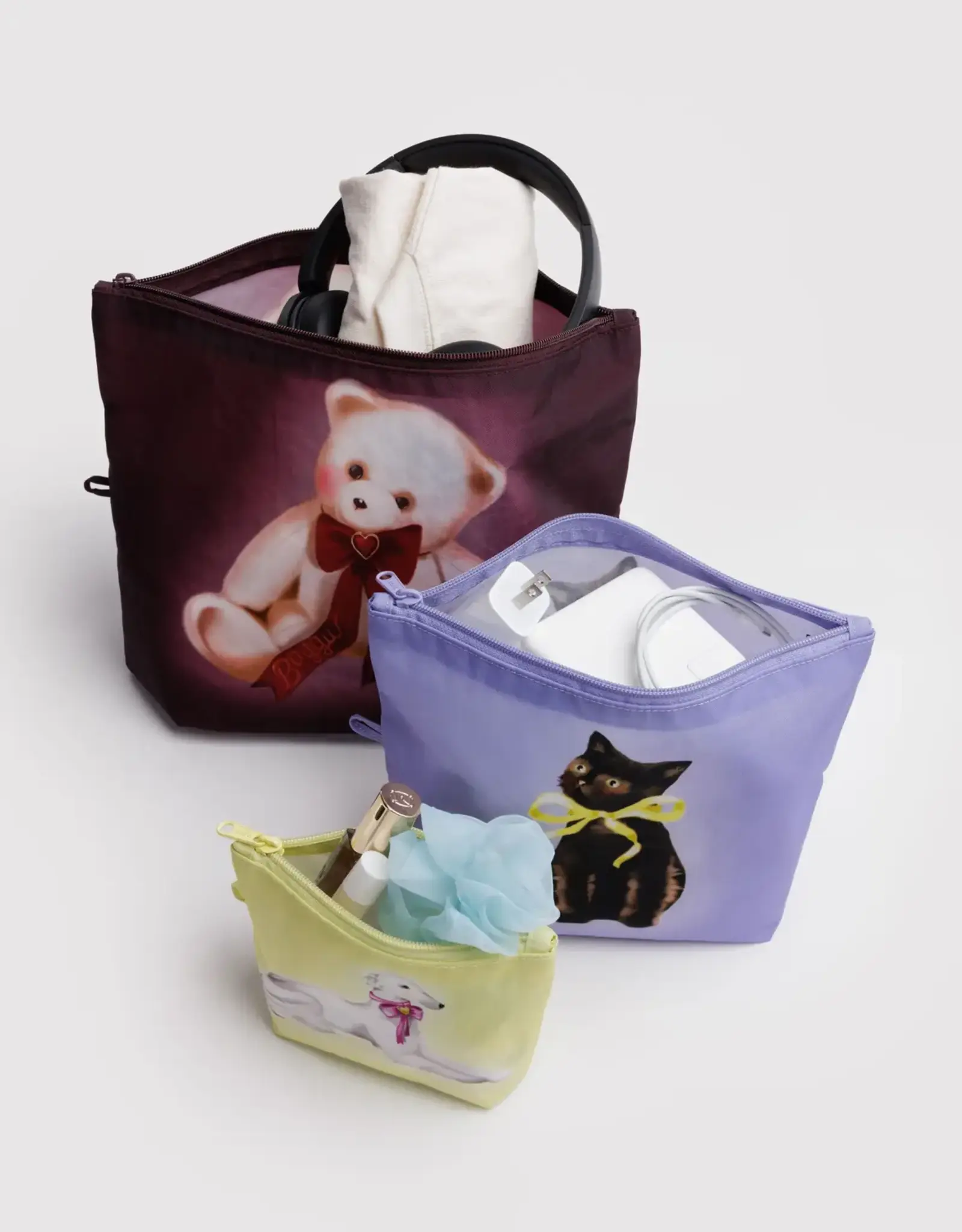 Baggu - Go Pouch Set, Fancy Animals