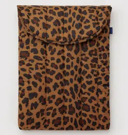 Baggu - 16" Puffy Laptop Sleeve, Leopard Baggu - 16" Puffy Laptop Sleeve, Leopard