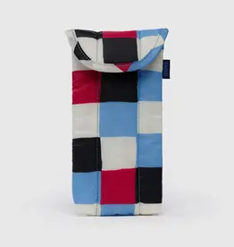 Baggu - Puffy Glasses Sleeve, Painted Check Baggu - Puffy Glasses Sleeve, Painted Check