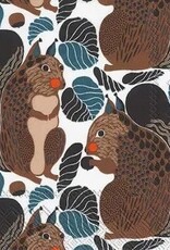 Paper Cocktail Napkins - Marimekko, Squirrel Paper Cocktail Napkins - Marimekko, Squirrel