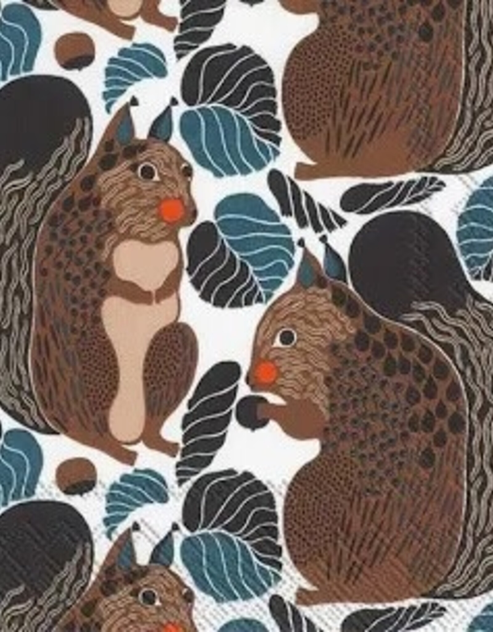 Paper Cocktail Napkins - Marimekko, Squirrel