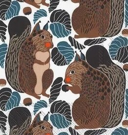 Paper Cocktail Napkins - Marimekko, Squirrel