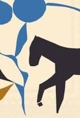 Paper Cocktail Napkin - Marimekko, Cream Horse Paper Cocktail Napkin - Marimekko, Cream Horse