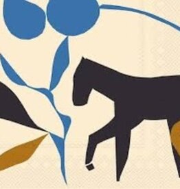 Paper Cocktail Napkin - Marimekko, Cream Horse