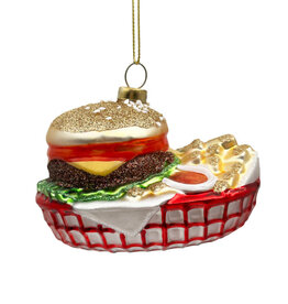 Ornament - Burger & Fries Basket
