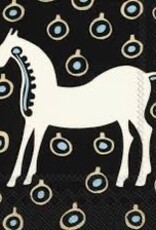 Paper Dinner Napkins - Marimekko, White Horse Paper Dinner Napkins - Marimekko, White Horse