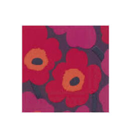 Paper Cocktail Napkins - Marimekko Fuchsia, Poppy