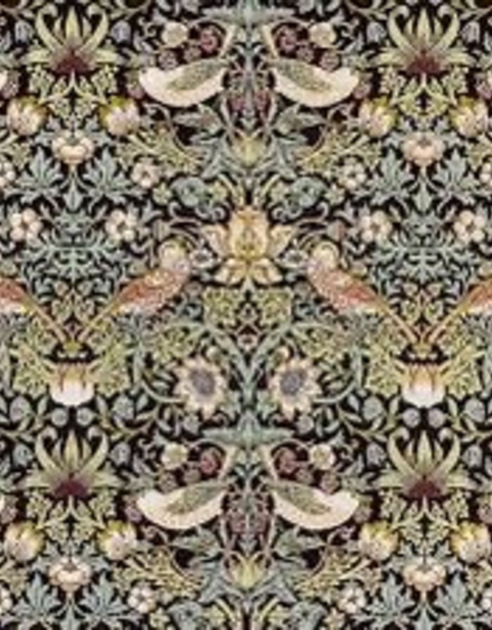 Paper Dinner Napkins - Strawberry Thief, Black