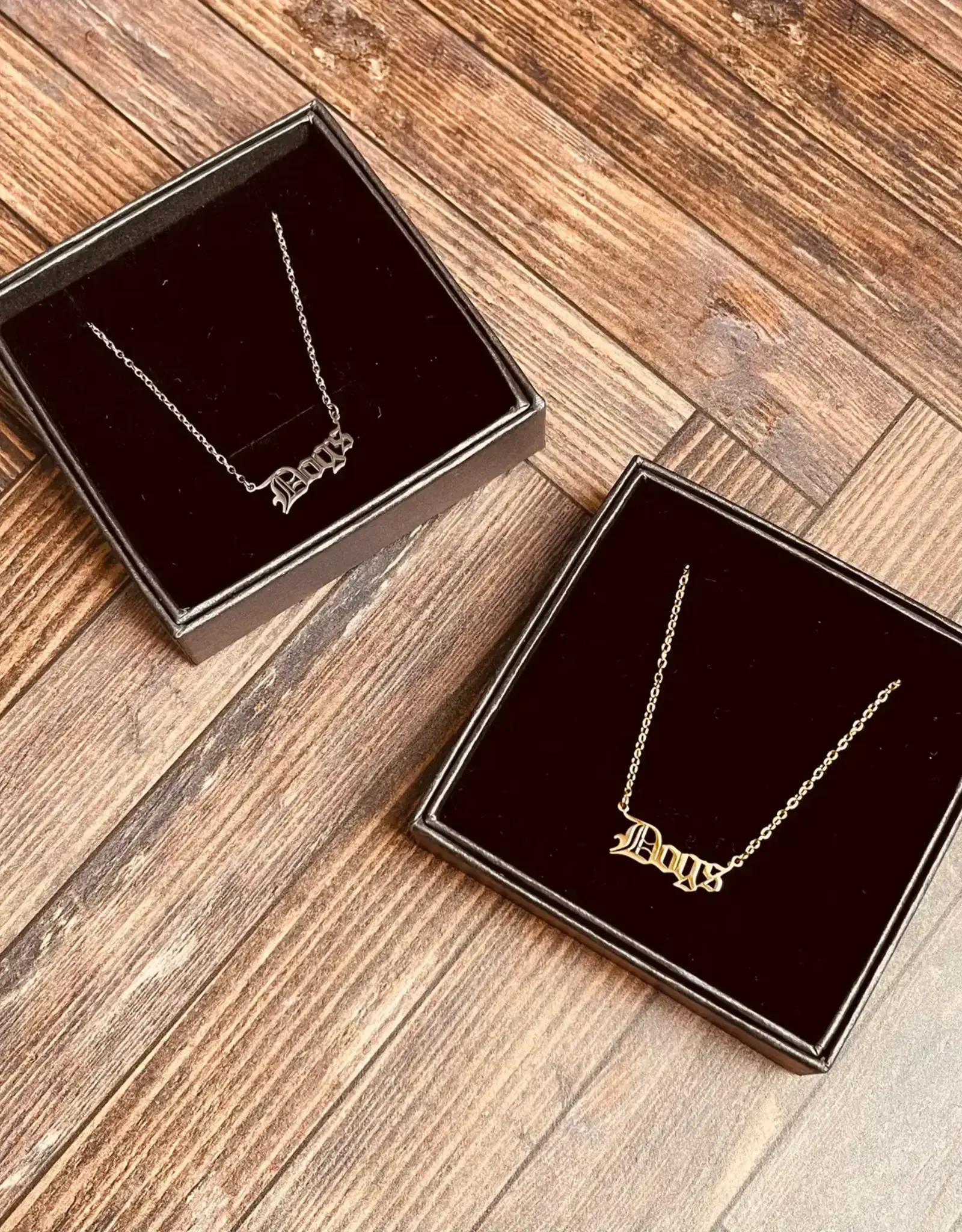 Necklace - Dogs, Gold Plated