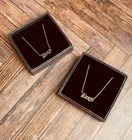 Necklace - Dogs, Gold Plated