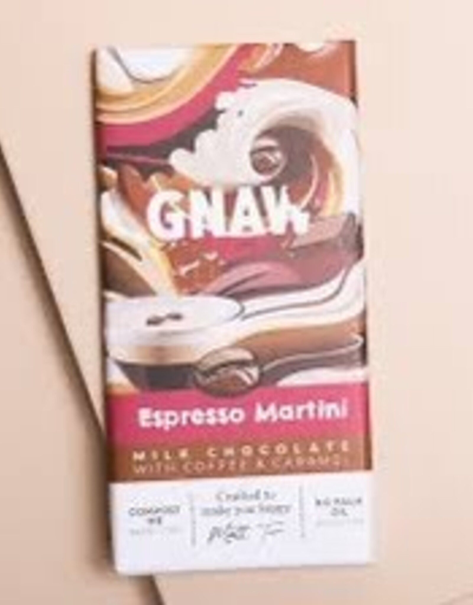 Chocolate - Gnaw, Espresso Martini Milk Chocolate Bar