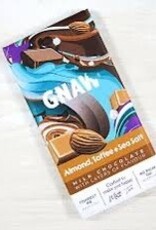 Chocolate - Gnaw, Almond Toffee and Sea Salt Milk Chocolate Bar