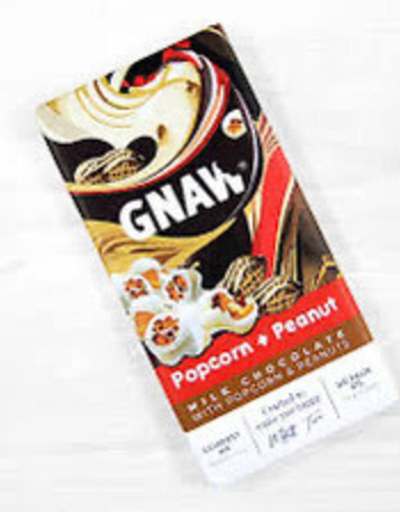 Chocolate - Gnaw Popcorn & Peanut Milk Chocolate Bar