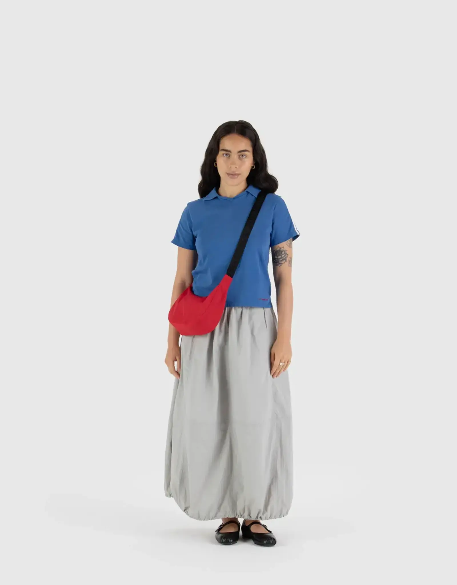 Baggu - Small Crescent Bag, Candy Apple