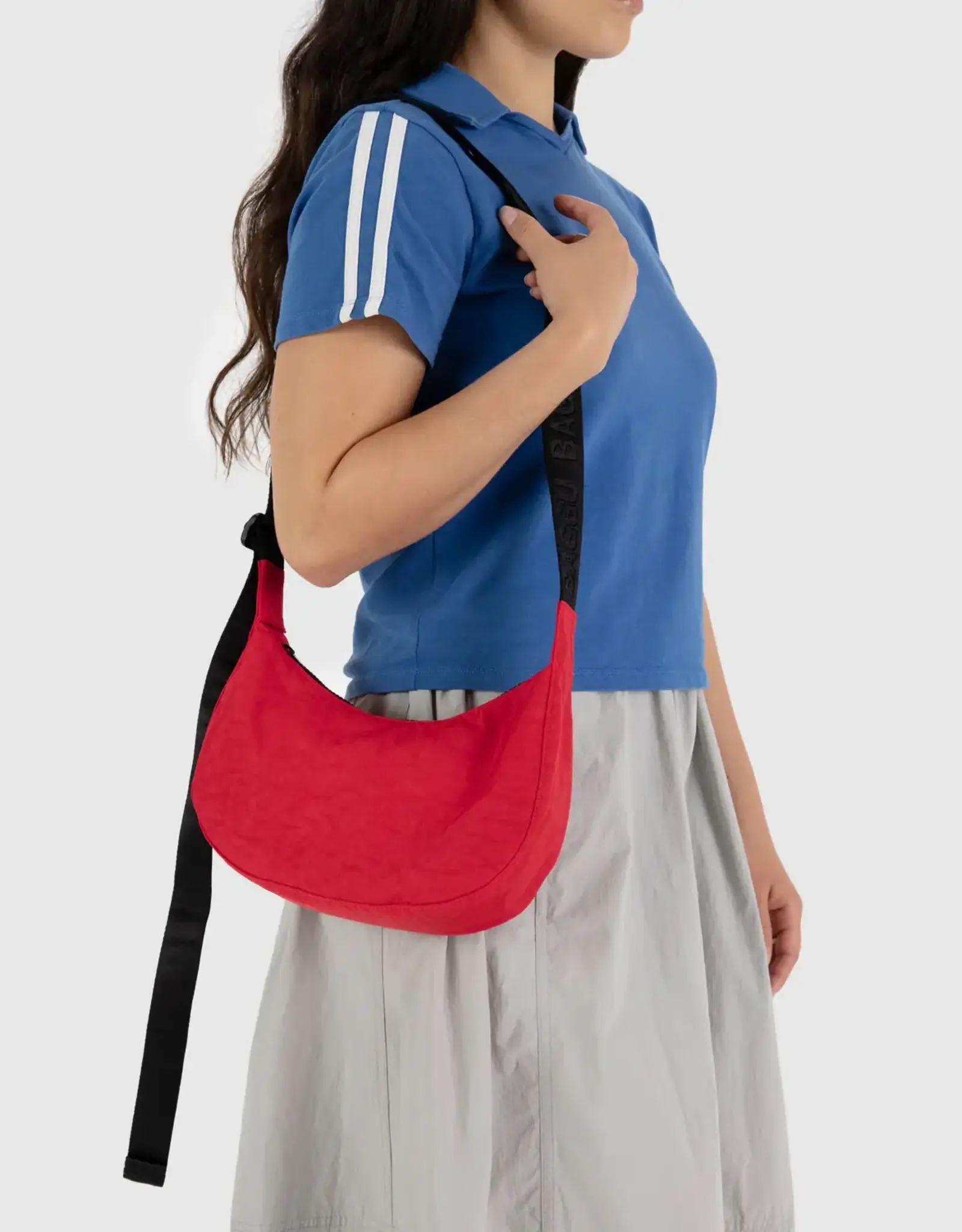 Baggu - Small Crescent Bag, Candy Apple