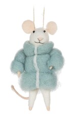 Ornament - Felt Mouse Bundle Up