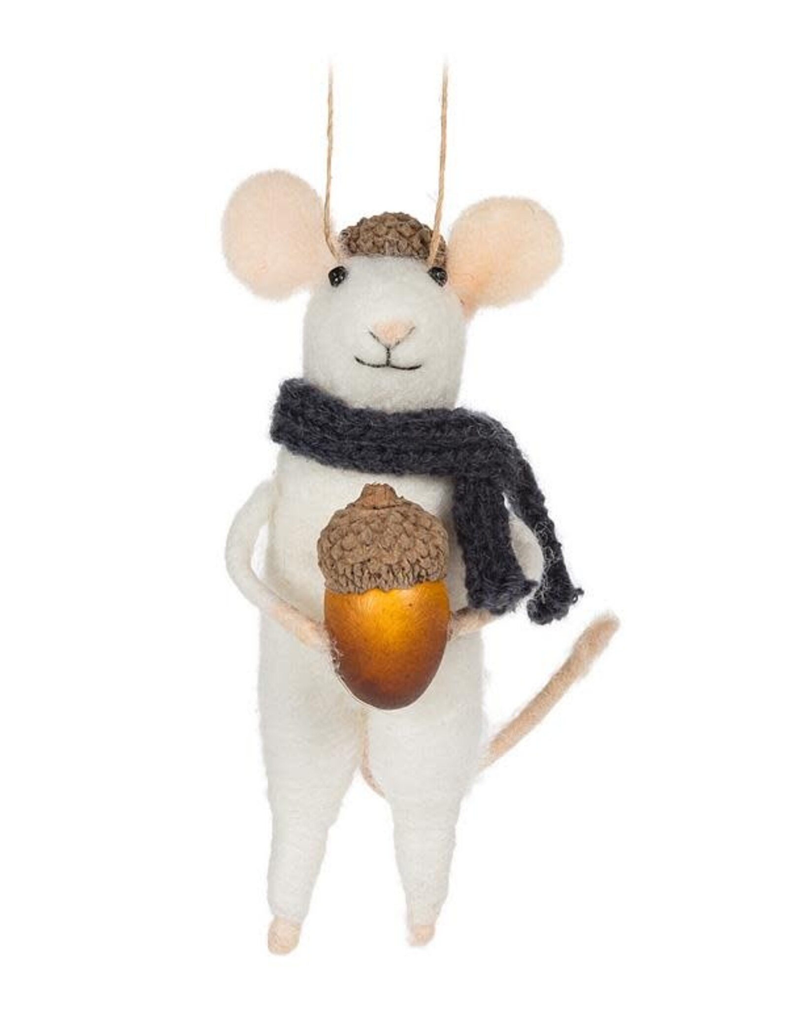 Ornament - Felt Mouse with Acorn
