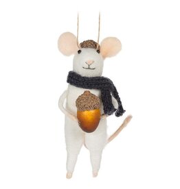 Ornament - Felt Mouse with Acorn