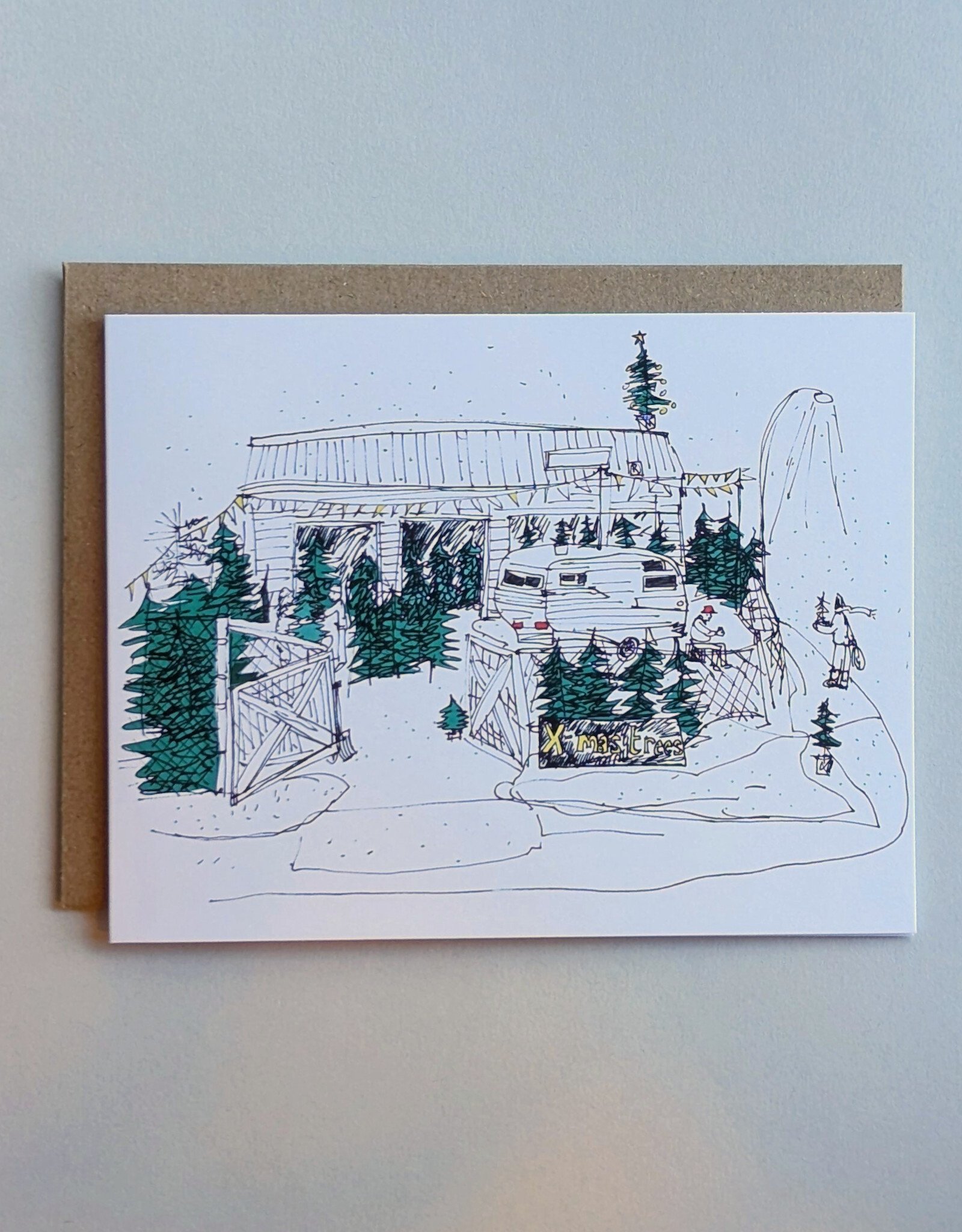 Card - Emma Fitzgerald, Christmas Tree Lot