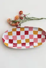 Serving Platter - Checkered, multicolour