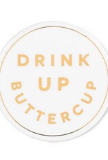 Coaster - Drink Up Buttercup, Gold