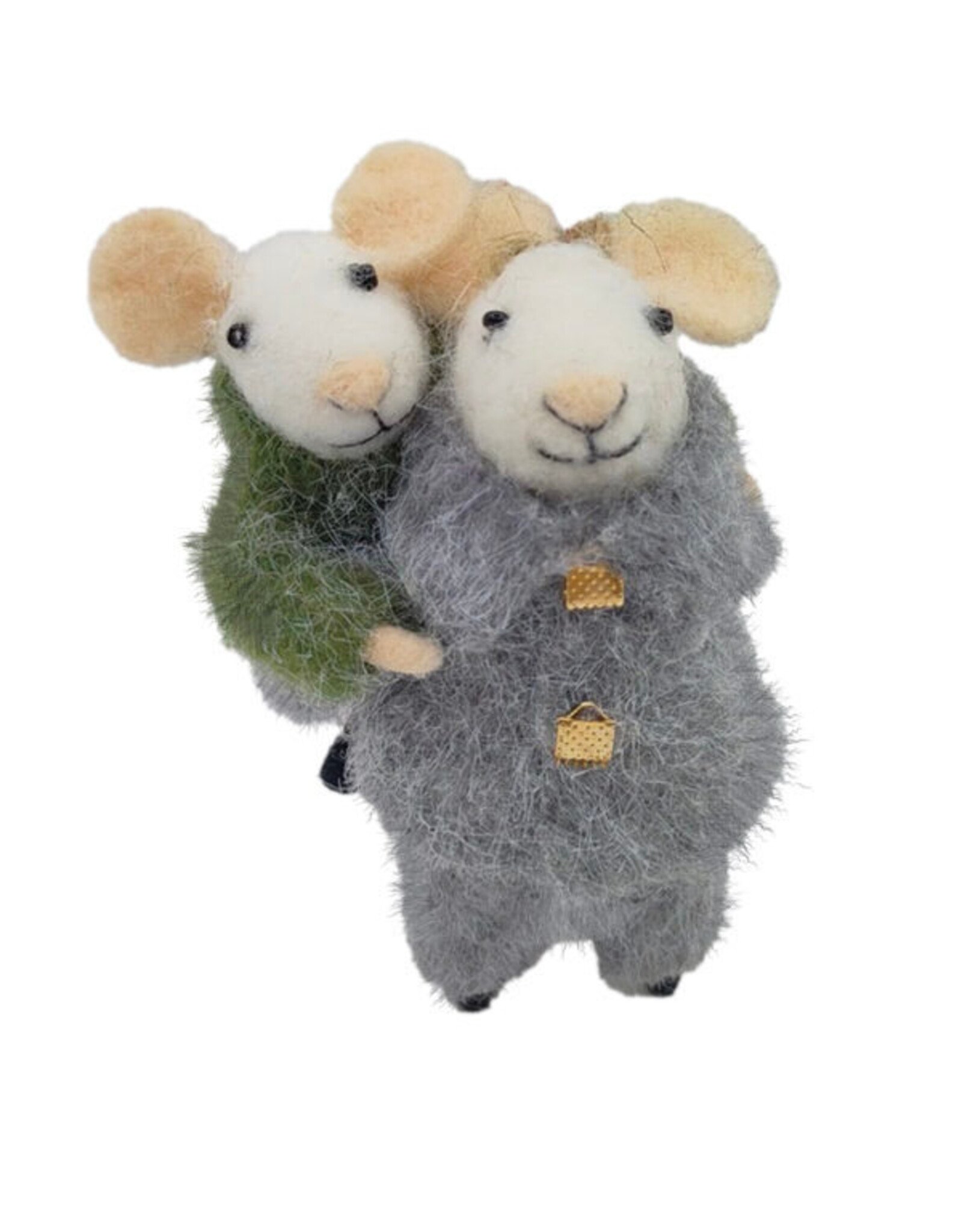 Ornament - Felt Mouse, Piggyback