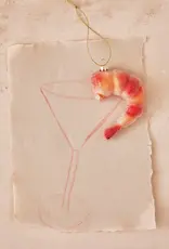 Ornament - Shrimp, Glass Sparkles