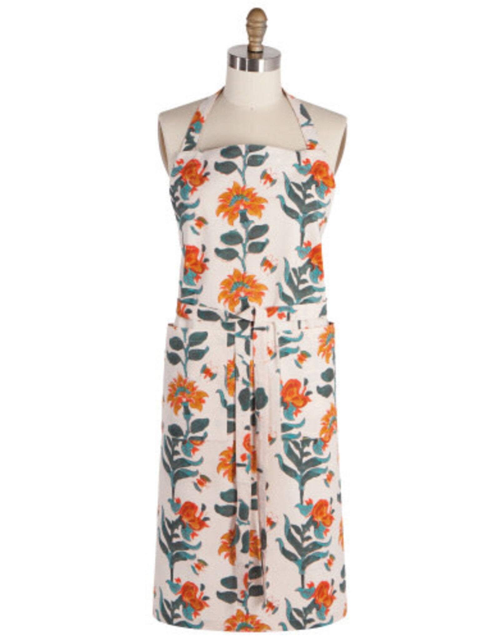 Apron - Flower Block Print