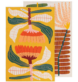 Tea Towel - Tropical Flower, Set of 2