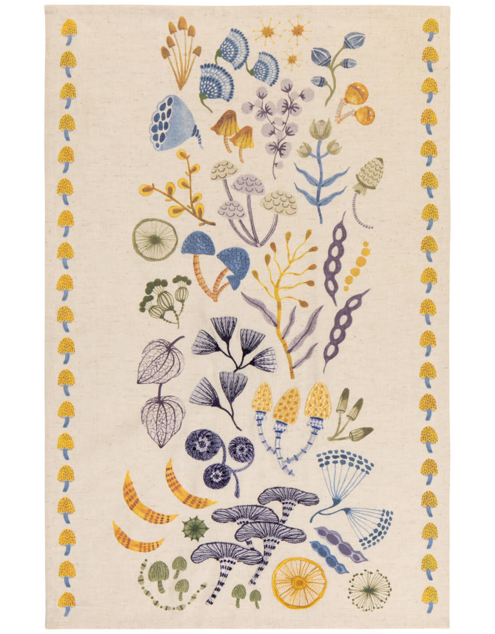 Tea Towel - Embroidered Flora