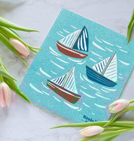 Swedish Sponge Cloth - Sailboats