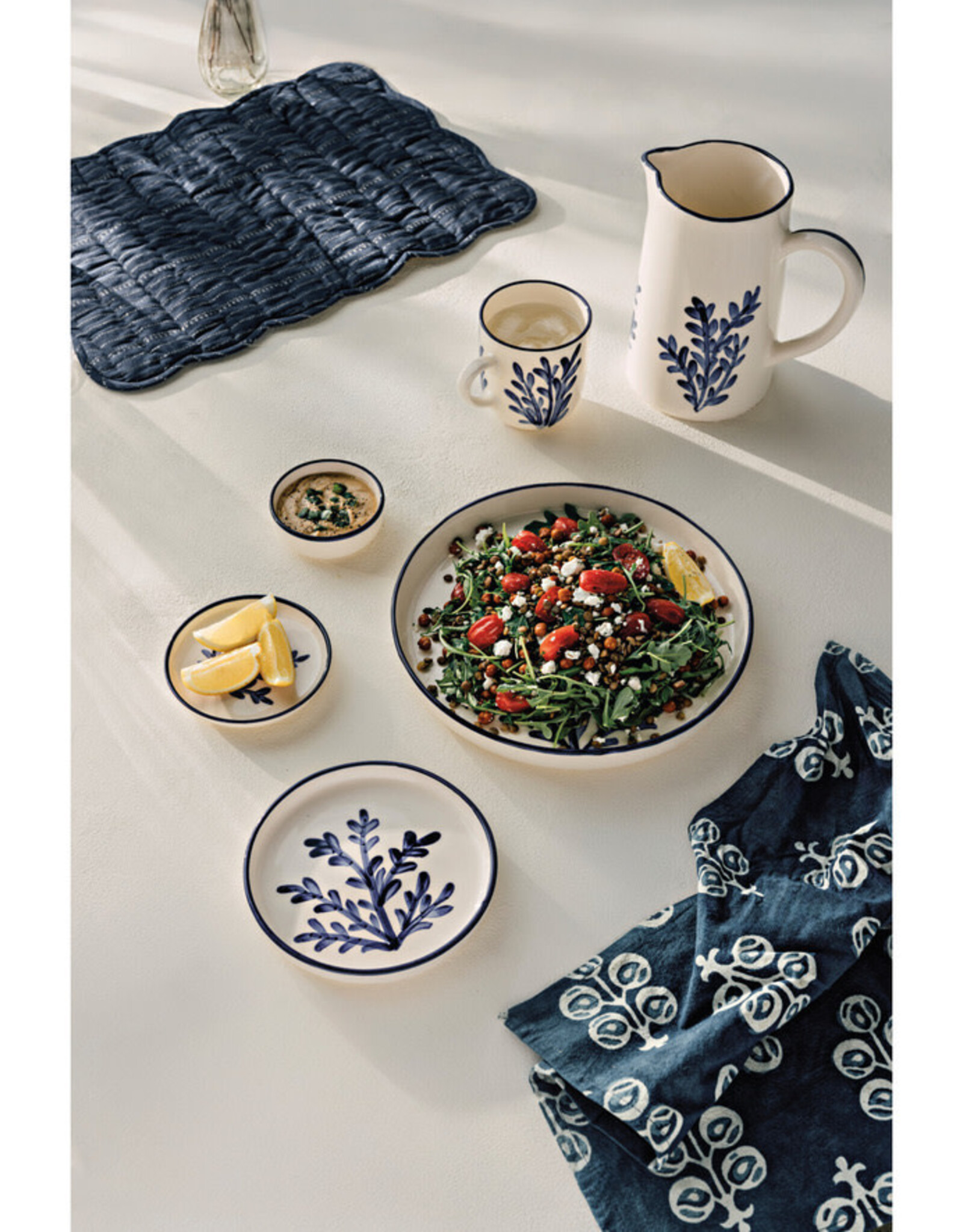 Appetizer Plate - Hand Painted Sprig