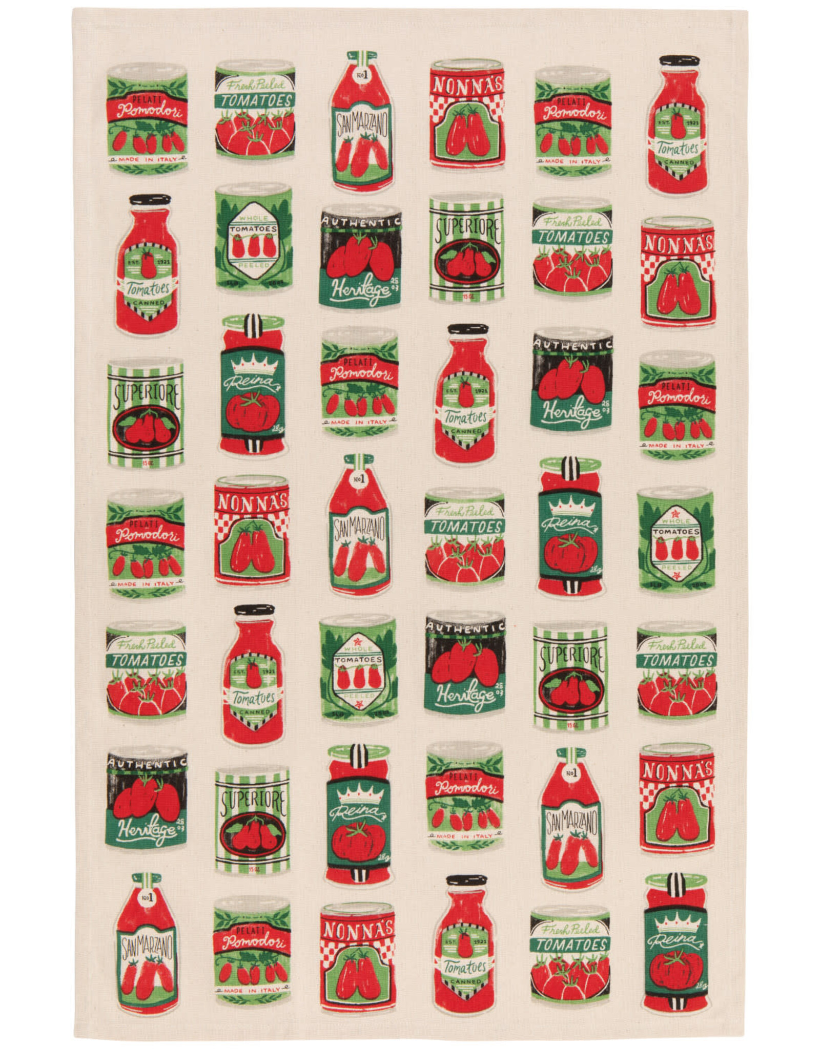Tea Towel - Pomodori Labels