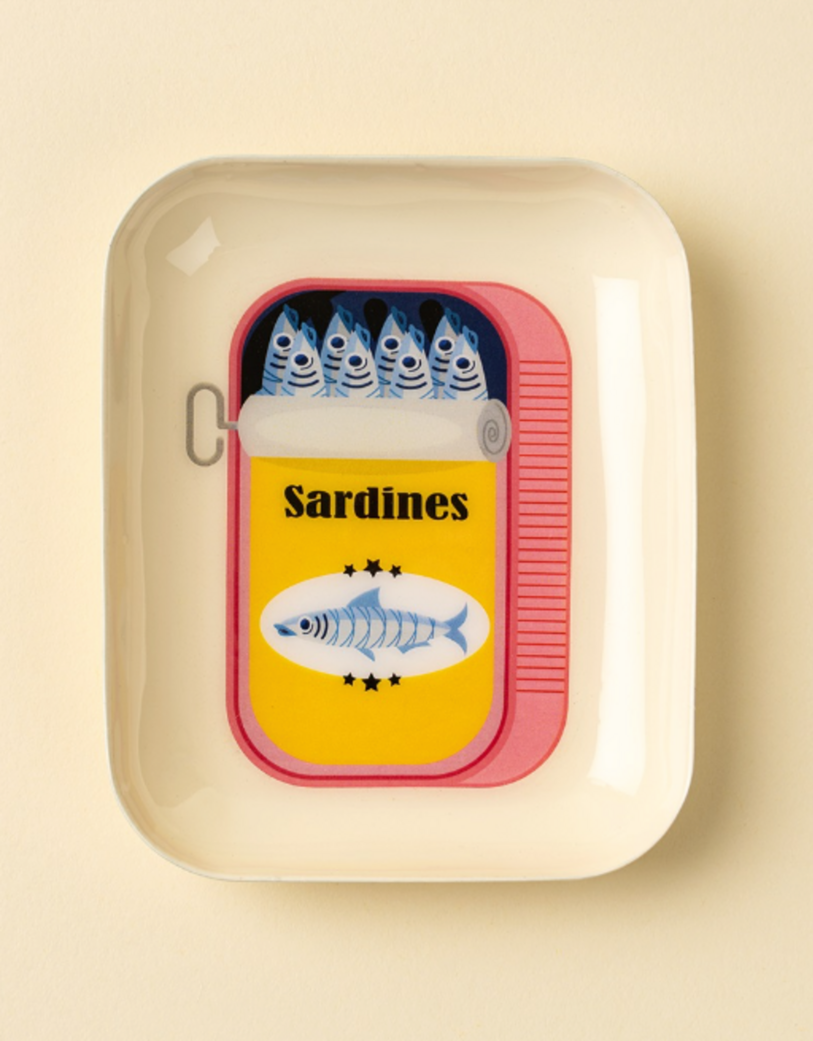 Trinket Tray - Sardines, Yellow