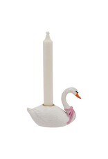 Hazel Mazel via Design Home Taper Candle Holder - Swan